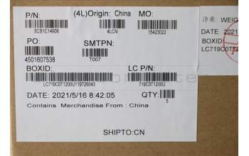 Lenovo 5CB1C14906 COVER UpperCaseASM_SWSL82JQSGw/WHWRF