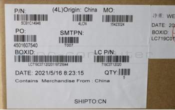 Lenovo 5CB1C14946 COVER UpperCaseASM_BULL82JQSGw/RGBWRF