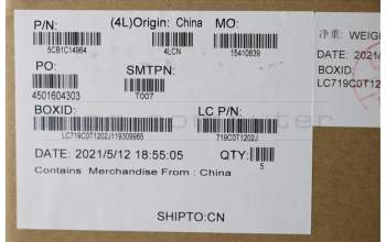 Lenovo 5CB1C14964 COVER UpperCaseASM_LASPAL82JQSGw/RGBWRF