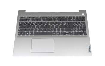 5CB1C15126 original Lenovo keyboard incl. topcase DE (german) grey/silver