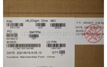 Lenovo 5CB1C17204 COVER Upper Case ASM_ITA L81X8 NFPBKDIS