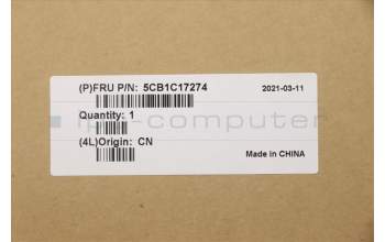 Lenovo 5CB1C17274 COVER Upper Case ASM_FRA L81X8 NFPPGDIS
