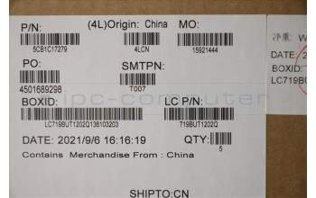 Lenovo 5CB1C17279 COVER Upper Case ASM_HBW L81X8 NFPPGDIS