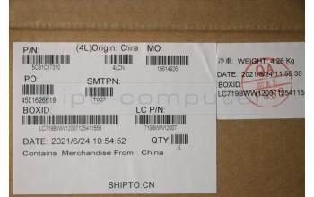 Lenovo 5CB1C17310 COVER UpperCaseASM_EURO ENGL82M0STO_GY