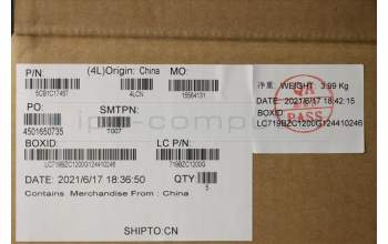 Lenovo 5CB1C17457 COVER Upper Case ASM_GER L82NB IG DIS