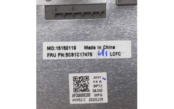 Lenovo 5CB1C17478 COVER Upper Case ASM_SPA L82NA IG