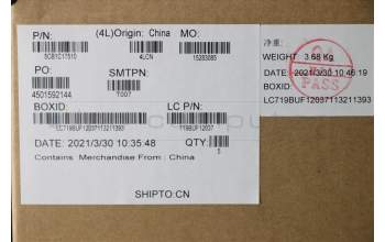 Lenovo 5CB1C17510 COVER Upper Case ASM_CZE/SLK L82KD BKTEX