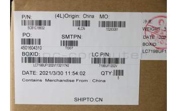 Lenovo 5CB1C18832 COVER Upper Case ASM_GRE L82KD BK TEX