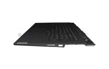 5CB1C19232 original Lenovo keyboard incl. topcase DE (german) black/blue with backlight