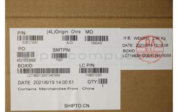 Lenovo 5CB1C19281 C-Cover with keyboard,UK English,Storm Grey