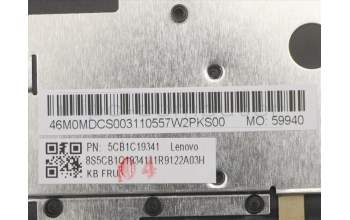 Lenovo 5CB1C19341 COVER Upper Case ASM_HG W 82HU NFB PG