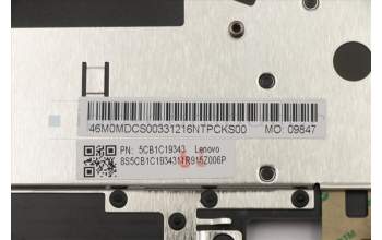 Lenovo 5CB1C19343 COVER Upper Case ASM_BE W 82HU NFB PG