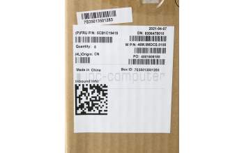 Lenovo 5CB1C19415 C-Abdeckung mit Tastatur, Ukraine, Platingrau