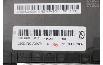 Lenovo 5CB1C39439 COVER D-Cover ASM,BK,LX1