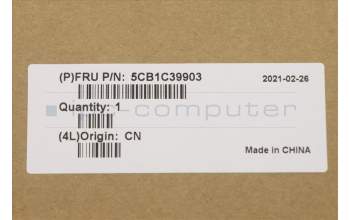 Lenovo 5CB1C39903 COVER Upper Case ASM_SP W 82HU FB GY