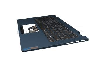 5CB1C66543 original Lenovo keyboard incl. topcase DE (german) dark grey/blue with backlight blue