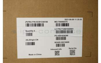 Lenovo 5CB1C68186 COVER Upper Case ASM_CZE/SLK WT 82KE SR