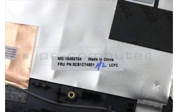 Lenovo 5CB1C74801 C-Cover with keyboard, Belgian, RGB Backlight, UK