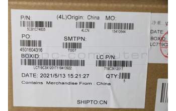 Lenovo 5CB1C74805 COVER Upper Case ASM_ENG L82JUBURGBW/F