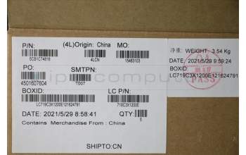 Lenovo 5CB1C74816 COVER Upper Case ASM_HUN L82JUBURGBW/F