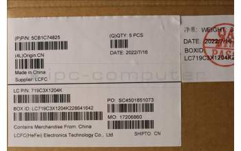 Lenovo 5CB1C74825 COVER Upper Case ASM_SLV L82JUBURGBW/F