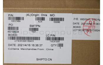 Lenovo 5CB1C74854 C-Cover with keyboard,Nordic,White Backlight,Fingerprint