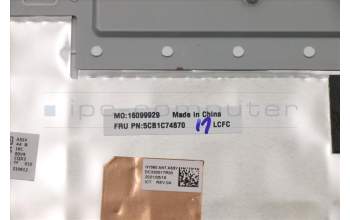 Lenovo 5CB1C74870 C-Cover with keyboard,US English Euro,Slate Grey