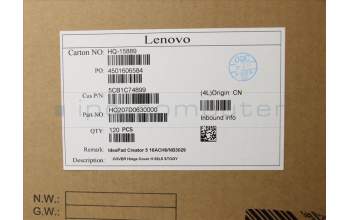 Lenovo 5CB1C74899 COVER Hinge Cover H 82L5 STOGY