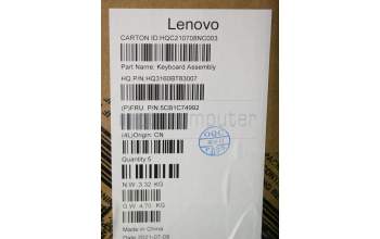 Lenovo 5CB1C74992 COVER Upper Case ASM_THAI H82L5 STO DIS