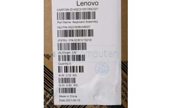 Lenovo 5CB1C75018 COVER Upper Case ASM_POR H82L5STOUMA