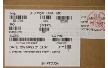 Lenovo 5CB1C75058 COVER Upper Case ASM_BEL L82KV FP A/BUMA