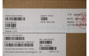 Lenovo 5CB1C75078 COVER Upper Case ASM_SPA L82KV FP A/GUMA