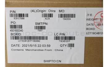 Lenovo 5CB1C75086 COVER Upper CaseASM_CZE/SLKL82KVFPA/GUMA