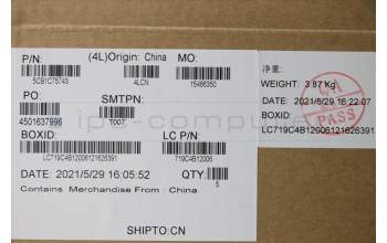 Lenovo 5CB1C75743 COVER Upper Case ASM_KOR L82KV NFPA/GUMA
