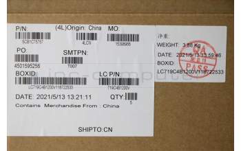 Lenovo 5CB1C75757 COVER Upper Case ASM_SWS L82KV NFPA/GUMA