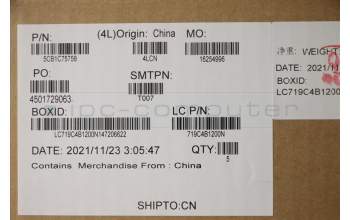 Lenovo 5CB1C75758 COVER Upper Case ASM_TC L82KV NFP A/GUMA