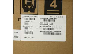 Lenovo 5CB1C87526 COVER UpperCaseASM_NORDIC C21A4 MGBL