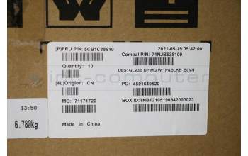 Lenovo 5CB1C88610 COVER UpperCaseASM_SLV C21A4 MGBL