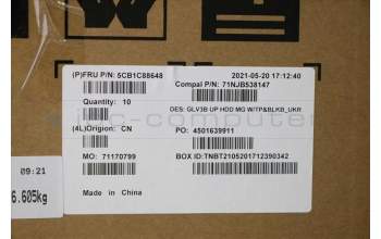 Lenovo 5CB1C88648 COVER UpperCaseASM_UKR C21A4 HD MGBL