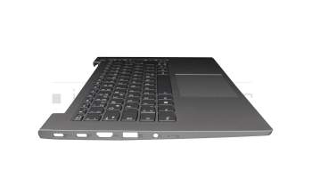 5CB1C89916 original Lenovo keyboard incl. topcase DE (german) dark grey/grey with backlight