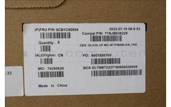 Lenovo 5CB1C90504 COVER Upper Case ASM_FRA C 21A2 MGNBL