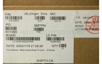 Lenovo 5CB1C90918 COVER Hinge Cover L 82NH_LIG_SIL