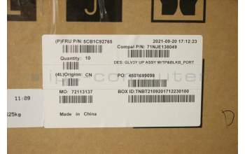 Lenovo 5CB1C92765 COVER Upper Case ASM_POR C 20WE BLKB N