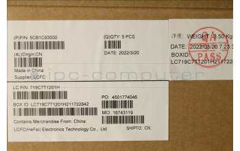 Lenovo 5CB1C93000 COVER Upper Case ASM_ENG L82JW BK_WHW/F