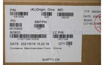 Lenovo 5CB1C93032 COVER Upper Case ASM_ENG L82JW BU_RGBW/F