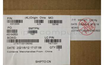 Lenovo 5CB1C93060 C-Cover with keyboard, Belgian, Blue, White Backlight, UK