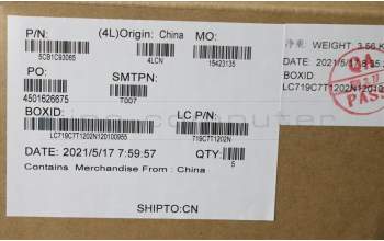 Lenovo 5CB1C93065 COVER Upper CaseASM_EUROENGL82JWBU_WHW/F