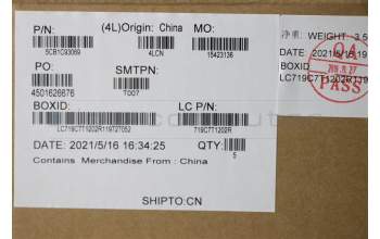 Lenovo 5CB1C93069 COVER Upper Case ASM_FRA L82JW BU_WHW/F