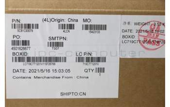 Lenovo 5CB1C93079 COVER Upper Case ASM_KOR L82JW BU_WHW/F