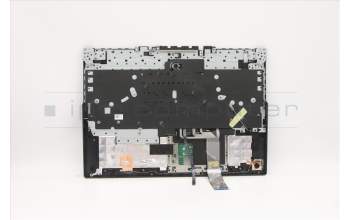 Lenovo 5CB1C93085 C-Abdeckung mit Tastatur, Spanisch, Blau, Weiße Hintergrundbel.